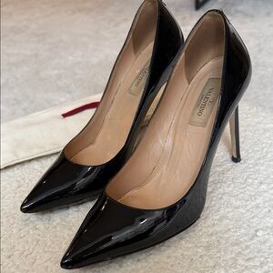 Valentino Glossy Black Women's Heels